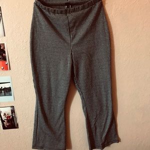 Wide Leg Patterned Vintage Pants